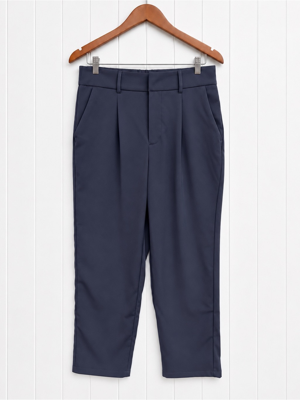 Halara Navy High Waisted Tapered Work Pants Medium NWOT